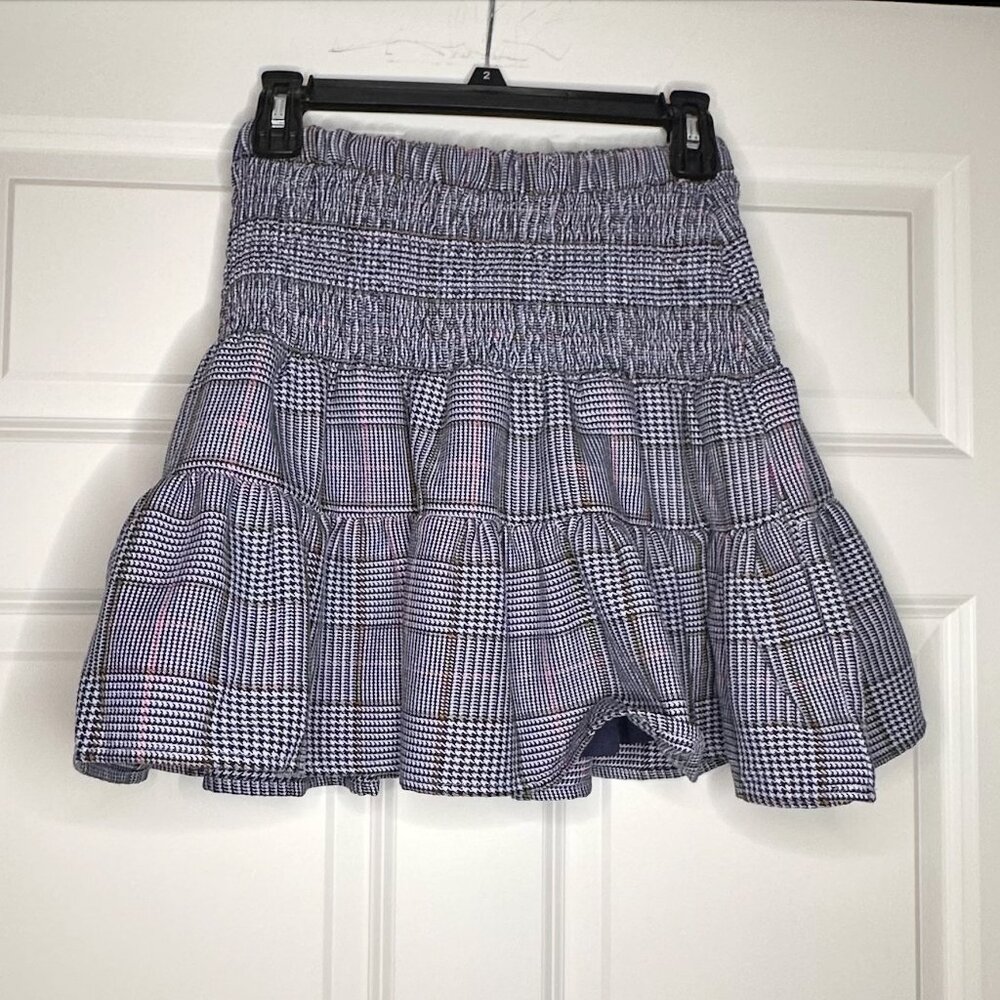 Cartolina Flip Skirt – Blue Pattern– Size XS, NWT